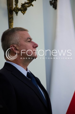  11.09.2014 WARSZAWA PREMIER DONALD TUSK SKLADA DYMISJE RZADU NA RECE PREZYDENTA RP BRONISLAWA KOMOROWSKIEGO N/Z PAWEL GRAS  