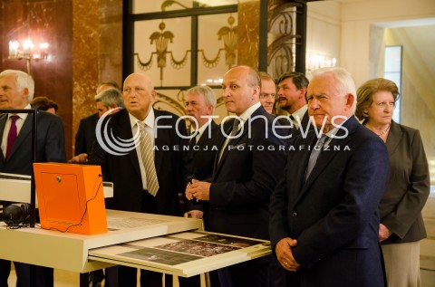  12.09.2014 WARSZAWA SPOTKANIE PREMIEROW Z OKAZJI 25 LECIA POWOLANIA RZADU TADEUSZA MAZOWIECKIEGO N/Z LESZEK MILLER KAZIMIERZ MARCINKIEWICZ JOZEF OLEKSY HANNA SUCHOCKA   