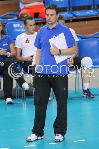  19.09.2014 RZESZOW <br />SIATKOWKA<br />TURNIEJ ZESPOLOW ORLENLIGI PRZED SEZONEM 2014/2015<br />MECZ DEVELOPRES SKYRES RZESZOW - MUSZYNIANKA MUSZYNA<br />N/Z MARCIN WOJTOWICZ - TRENER ( HEAD COACH ) SYLWETKA<br /> 