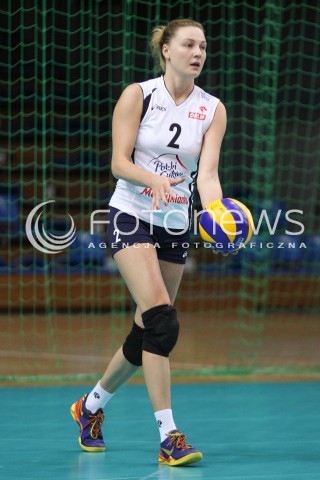  19.09.2014 RZESZOW <br />SIATKOWKA<br />TURNIEJ ZESPOLOW ORLENLIGI PRZED SEZONEM 2014/2015<br />MECZ DEVELOPRES SKYRES RZESZOW - MUSZYNIANKA MUSZYNA<br />N/Z ILONA GIERAK SYLWETKA<br /> 