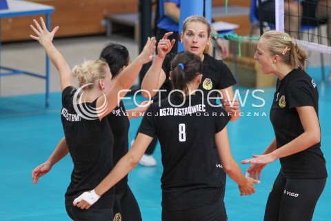  19.09.2014 RZESZOW <br />SIATKOWKA<br />TURNIEJ ZESPOLOW ORLENLIGI PRZED SEZONEM 2014/2015<br />MECZ KSZO OSTROWIEC SWIETOKRZYSKI - PALAC BYDGOSZCZ<br />N/Z ZESPOL KSZO OSTROWIEC SWIETOKRZYSKI<br /> 