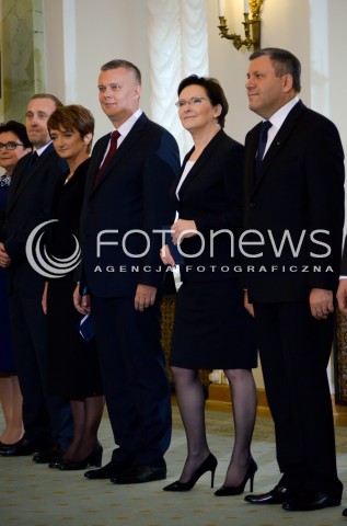  22.09.2014 WARSZAWA PREZYDENT RP BRONISLAW KOMOROWSKI POWOWAL RZAD PREMIER EWY KOPACZ N/Z PREMIER RP EWA KOPACZ   