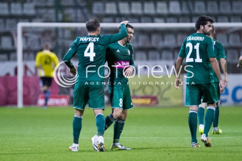  23.09.2014 LODZ PILKA NOZNA POLSKA 1/16 PUCHAR POLSKI SEZON 2014/2015 FOOTBALL POLISH WIDZEW LODZ - SLASK WROCLAW N/Z RADOSC MATEUSZ MACHAJ   