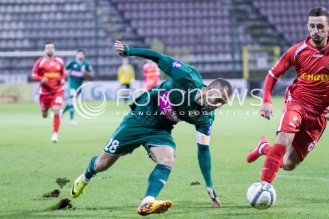  23.09.2014 LODZ PILKA NOZNA POLSKA 1/16 PUCHAR POLSKI SEZON 2014/2015 FOOTBALL POLISH WIDZEW LODZ - SLASK WROCLAW N/Z FLAVIO PAIXAO  