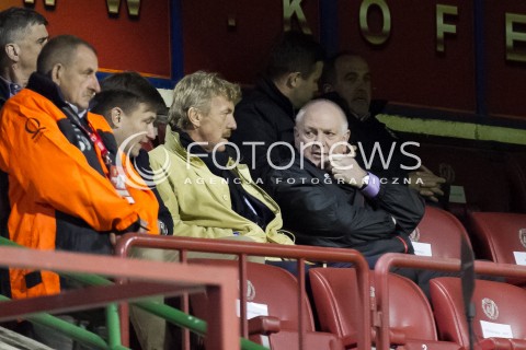  23.09.2014 LODZ PILKA NOZNA POLSKA 1/16 PUCHAR POLSKI SEZON 2014/2015 FOOTBALL POLISH WIDZEW LODZ - SLASK WROCLAW N/Z ZBIGNIEW BONIEK SYLWESTER CACEK  