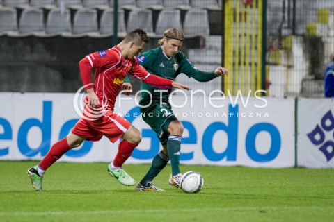  23.09.2014 LODZ PILKA NOZNA POLSKA 1/16 PUCHAR POLSKI SEZON 2014/2015 FOOTBALL POLISH WIDZEW LODZ - SLASK WROCLAW N/Z MATEUSZ LAWNICZAK KRZYSZTOF OSTROWSKI  