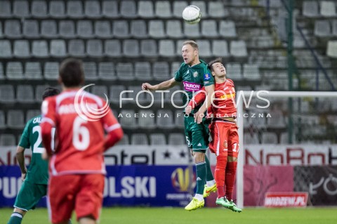  23.09.2014 LODZ PILKA NOZNA POLSKA 1/16 PUCHAR POLSKI SEZON 2014/2015 FOOTBALL POLISH WIDZEW LODZ - SLASK WROCLAW N/Z RAFAL GRODZICKI MARIUSZ RYBICKI  