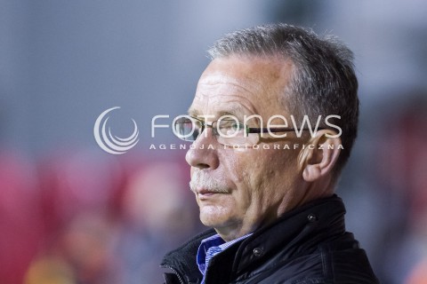  23.09.2014 LODZ PILKA NOZNA POLSKA 1/16 PUCHAR POLSKI SEZON 2014/2015 FOOTBALL POLISH WIDZEW LODZ - SLASK WROCLAW N/Z WLODZIMIERZ TYLAK SYLWETKA  