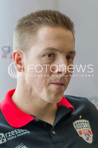  25.09.2014 RZESZOW <br />PREZENTACJA NOWYCH ZAWODNIKOW ASSECO RESOVII RZESZOW <br />N/Z MICHAL ZUREK<br /> 
