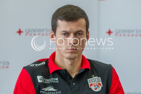  25.09.2014 RZESZOW <br />PREZENTACJA NOWYCH ZAWODNIKOW ASSECO RESOVII RZESZOW <br />N/Z RAFAL BUSZEK<br /> 