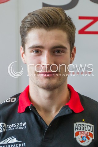  25.09.2014 RZESZOW <br />PREZENTACJA NOWYCH ZAWODNIKOW ASSECO RESOVII RZESZOW <br />N/Z DAWID DRYJA GLOWKA PORTRET SYLWETKA<br /> 