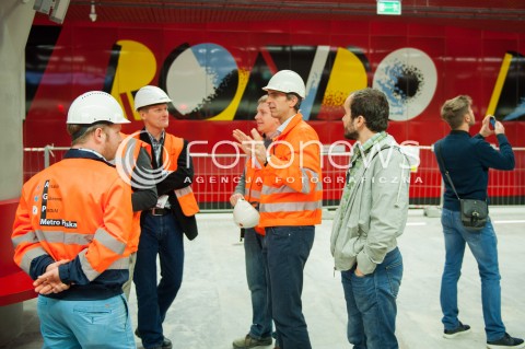  28.09.2014 WARSZAWA<br />PRZEJAZD POCIAGIEM INSPIRO TRASA CENTRALNEGO ODCINKA II LINII METRA<br />N/Z STACJA RONDO DASZYNSKIEGO<br /> 