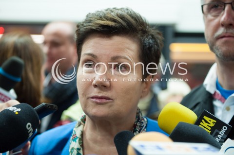  28.09.2014 WARSZAWA<br />PRZEJAZD POCIAGIEM INSPIRO TRASA CENTRALNEGO ODCINKA II LINII METRA<br />N/Z HANNA GRONKIEWICZ WALTZ<br /> 