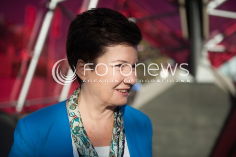  28.09.2014 WARSZAWA<br />PRZEJAZD POCIAGIEM INSPIRO TRASA CENTRALNEGO ODCINKA II LINII METRA<br />N/Z HANNA GRONKIEWICZ WALTZ<br /> 