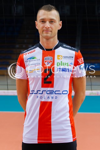  29.09.2014 RZESZOW <br />SESJA ZDJECIOWA SIATKARZY ASSECO RESOVIA<br />N/Z PAUL LOTMAN<br /> 