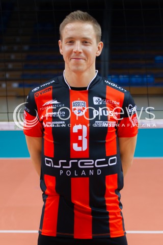  29.09.2014 RZESZOW <br />SESJA ZDJECIOWA SIATKARZY ASSECO RESOVIA<br />N/Z MICHAL ZUREK<br /> 
