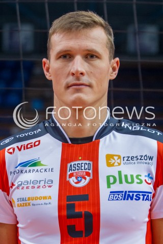  29.09.2014 RZESZOW <br />SESJA ZDJECIOWA SIATKARZY ASSECO RESOVIA<br />N/Z LUKAS TICHACEK<br /> 