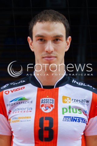  29.09.2014 RZESZOW <br />SESJA ZDJECIOWA SIATKARZY ASSECO RESOVIA<br />N/Z MARCO IVOVIC<br /> 
