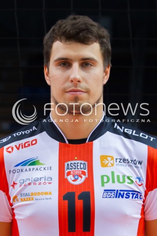  29.09.2014 RZESZOW <br />SESJA ZDJECIOWA SIATKARZY ASSECO RESOVIA<br />N/Z FABIAN DRZYZGA<br /> 