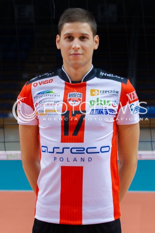  29.09.2014 RZESZOW <br />SESJA ZDJECIOWA SIATKARZY ASSECO RESOVIA<br />N/Z NIKOLAY PENCHEV<br /> 