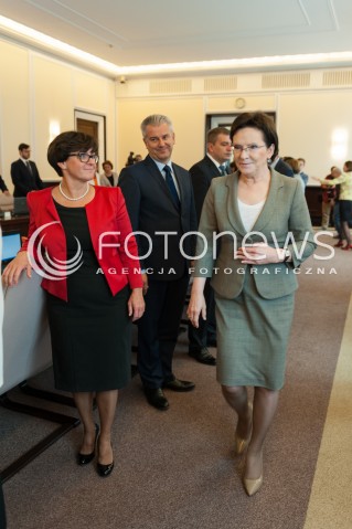  30.09.2014 WARSZAWA<br />POSIEDZENIE RADY MINISTROW<br />N/Z PREMIER EWA KOPACZ JOANNA KLUZIK ROSTKOWSKA<br /> 