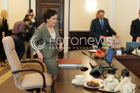  30.09.2014 WARSZAWA<br />POSIEDZENIE RADY MINISTROW<br />N/Z PREMIER EWA KOPACZ<br /> 