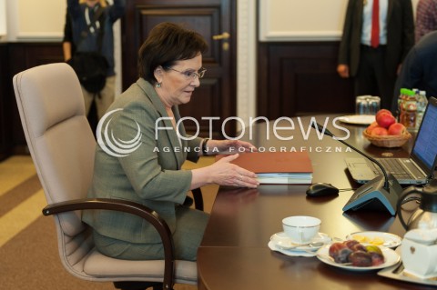  30.09.2014 WARSZAWA<br />POSIEDZENIE RADY MINISTROW<br />N/Z PREMIER EWA KOPACZ<br /> 