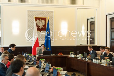  30.09.2014 WARSZAWA<br />POSIEDZENIE RADY MINISTROW<br />N/Z PREMIER EWA KOPACZ RADA MINISTROW<br /> 