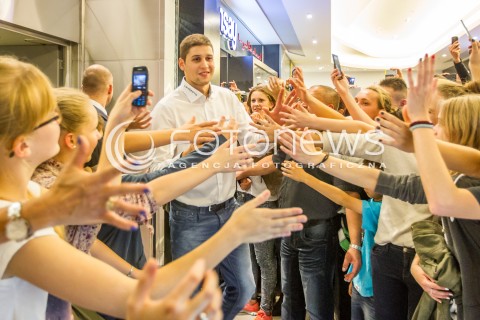  01.10.2014 RZESZOW <br />PREZENTACJA SIATKARZY ASSECO RESOVIA W GALERII RZESZOW<br />N/Z NIKOLAY PENCHEV<br /> 