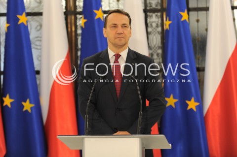  01.10.2014 WARSZAWA SEJM RP<br />OBRADY SEJMU KONFERENCJA PRASOWA<br />N/Z MARSZALEK SEJMU RADOSLAW SIKORSKI<br /> 
