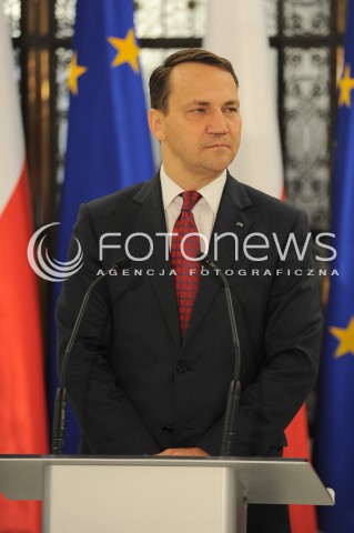  01.10.2014 WARSZAWA SEJM RP<br />OBRADY SEJMU KONFERENCJA PRASOWA<br />N/Z MARSZALEK SEJMU RADOSLAW SIKORSKI<br /> 