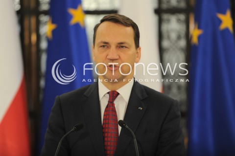  01.10.2014 WARSZAWA SEJM RP<br />OBRADY SEJMU KONFERENCJA PRASOWA<br />N/Z MARSZALEK SEJMU RADOSLAW SIKORSKI<br /> 