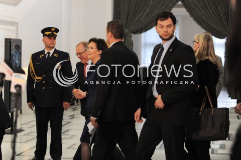  01.10.2014 WARSZAWA SEJM RP<br />OBRADY SEJMU<br />N/Z PREMIER EWA KOPACZ<br /> 