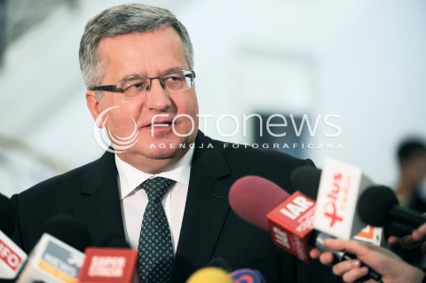  01.10.2014 WARSZAWA SEJM RP<br />OBRADY SEJMU<br />N/Z PREZYDENT RP BRONISLAW KOMOROWSKI <br /> 