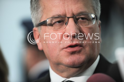 01.10.2014 WARSZAWA SEJM RP<br />OBRADY SEJMU<br />N/Z PREZYDENT RP BRONISLAW KOMOROWSKI <br /> 