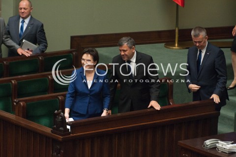  01.10.2014 WARSZAWA SEJM RP<br />OBRADY SEJMU<br />N/Z PREMIER EWA KOPACZ JANUSZ PIECHOCISNKI TOMASZ SIEMONIAK <br /> 
