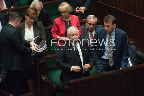  01.10.2014 WARSZAWA SEJM RP<br />OBRADY SEJMU<br />N/Z JAROSLAW KACZYNSKI MARIUSZ BLASZCZAK<br /> 
