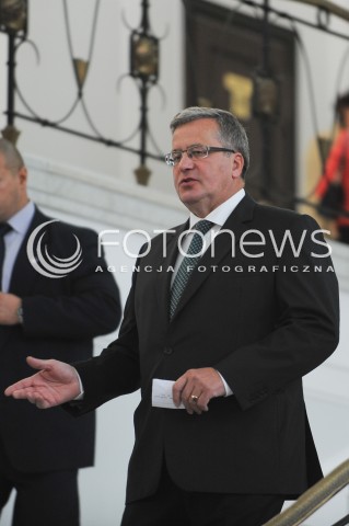  01.10.2014 WARSZAWA SEJM RP<br />OBRADY SEJMU<br />N/Z PREZYDENT RP BRONISLAW KOMOROWSKI<br /> 