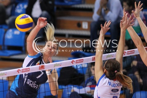 03.10.2014 RZESZOW<br />SIATKOWKA ORLEN LIGA 2014/2015 WOMEN VOLLEYBALL POLAND POLISH ORLENLIGA LEAGUE SEASON 2014/2015<br />MECZ DEVELOPRES SKYRES RZESZOW - CHEMIK POLICE<br />N/Z MALGORZATA GLINKA - MOGENTALE <br /> 