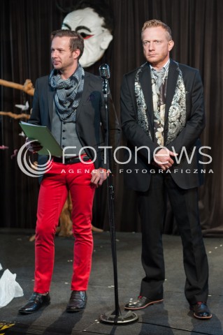  03.10.2014 WARSZAWA OCH TEATR<br />PROBA MEDIALNA SPEKTAKLU DUCH PIKADORA POWROT LEGENDY<br />N/Z GRZEGORZ MALECKI ARKADIUSZ JANICZEK <br /> 