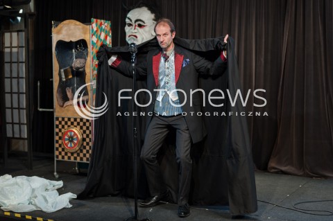  03.10.2014 WARSZAWA OCH TEATR<br />PROBA MEDIALNA SPEKTAKLU DUCH PIKADORA POWROT LEGENDY<br />N/Z RAFAL RUTKOWSKI <br /> 