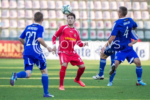  04.10.2014 LODZ PILKA NOZNA POLSKA PIERWSZA LIGA SEZON 2014/2015 FOOTBALL POLISH  WIDZEW LODZ - WISLA PLOCK N/Z KRZYSZTOF JANUS  