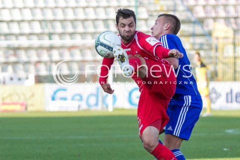  04.10.2014 LODZ PILKA NOZNA POLSKA PIERWSZA LIGA SEZON 2014/2015 FOOTBALL POLISH  WIDZEW LODZ - WISLA PLOCK N/Z DAWID KWIEK  