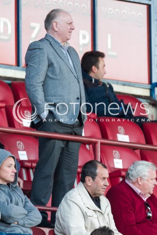  04.10.2014 LODZ PILKA NOZNA POLSKA PIERWSZA LIGA SEZON 2014/2015 FOOTBALL POLISH  WIDZEW LODZ - WISLA PLOCK N/Z PREZES SYLWESTER CACEK SYLWETKA  