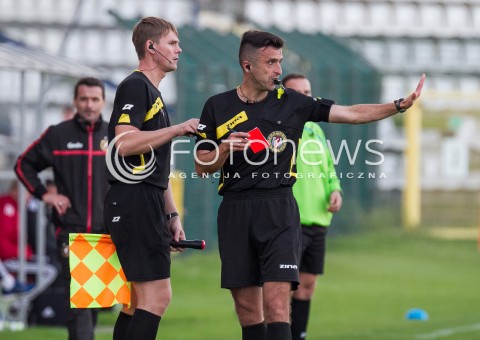  04.10.2014 LODZ PILKA NOZNA POLSKA PIERWSZA LIGA SEZON 2014/2015 FOOTBALL POLISH  WIDZEW LODZ - WISLA PLOCK N/Z SEDZIA DAWID BUKOWCZAN  