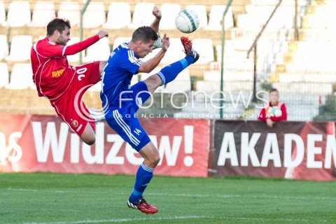  04.10.2014 LODZ PILKA NOZNA POLSKA PIERWSZA LIGA SEZON 2014/2015 FOOTBALL POLISH  WIDZEW LODZ - WISLA PLOCK N/Z MARKO RADIC DAWID KWIEK  