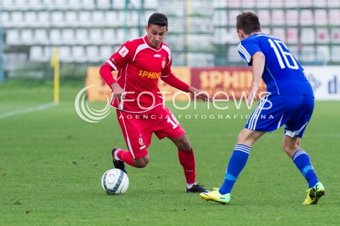  04.10.2014 LODZ PILKA NOZNA POLSKA PIERWSZA LIGA SEZON 2014/2015 FOOTBALL POLISH  WIDZEW LODZ - WISLA PLOCK N/Z KONRAD WRZESINSKI  