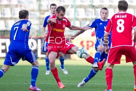 04.10.2014 LODZ PILKA NOZNA POLSKA PIERWSZA LIGA SEZON 2014/2015 FOOTBALL POLISH  WIDZEW LODZ - WISLA PLOCK N/Z MATEUSZ BROZ  