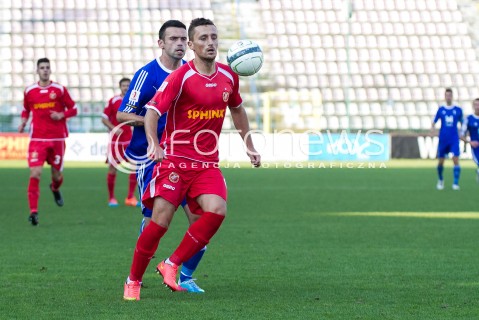  04.10.2014 LODZ PILKA NOZNA POLSKA PIERWSZA LIGA SEZON 2014/2015 FOOTBALL POLISH  WIDZEW LODZ - WISLA PLOCK N/Z PIOTR MROZINSKI   