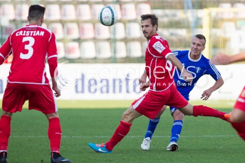  04.10.2014 LODZ PILKA NOZNA POLSKA PIERWSZA LIGA SEZON 2014/2015 FOOTBALL POLISH  WIDZEW LODZ - WISLA PLOCK N/Z JACEK GORALSKI INJAC DIMITRIJE  